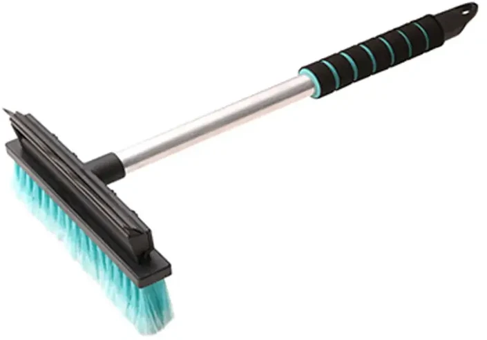 ToM-PaR Automobilinis 2in1 šepetys su silikoniniu valytuvu, aliuminis, 42 cm