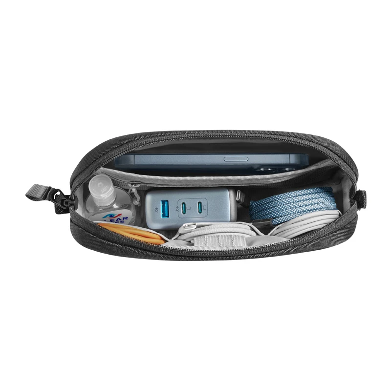 „Tomtoc 1L Light-T12“ priedų dėklas (juodas)