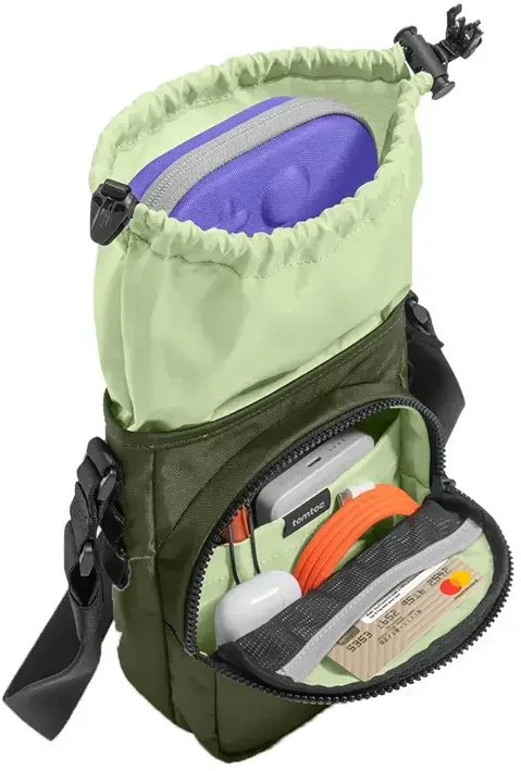 TOMTOC GameOn-G50 Switch 2 JoyCarry Sling Bag (žalias)