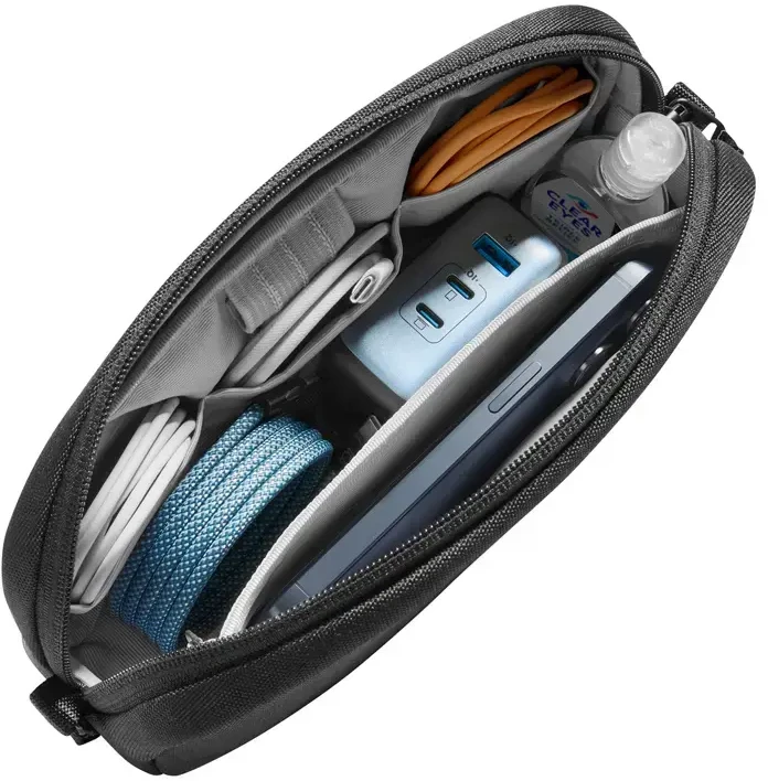 „Tomtoc 1L Light-T12“ priedų dėklas (juodas)