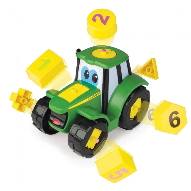 Tomy JOHN DEERE traktorius su kaladėlėmis Johnny, 46654