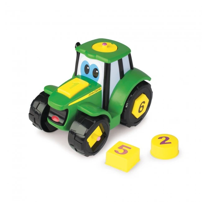 Tomy JOHN DEERE traktorius su kaladėlėmis Johnny, 46654