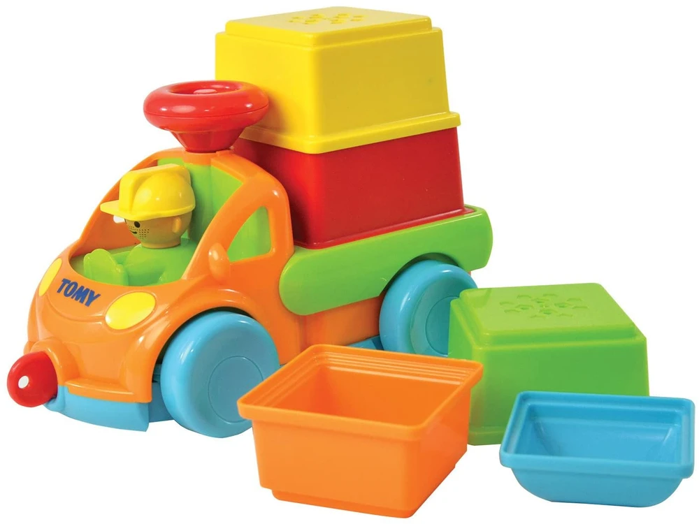 Tomy, Toomies, Automobilių žaidimų rinkinys, sudedamas žaislas su garsais, berniukams