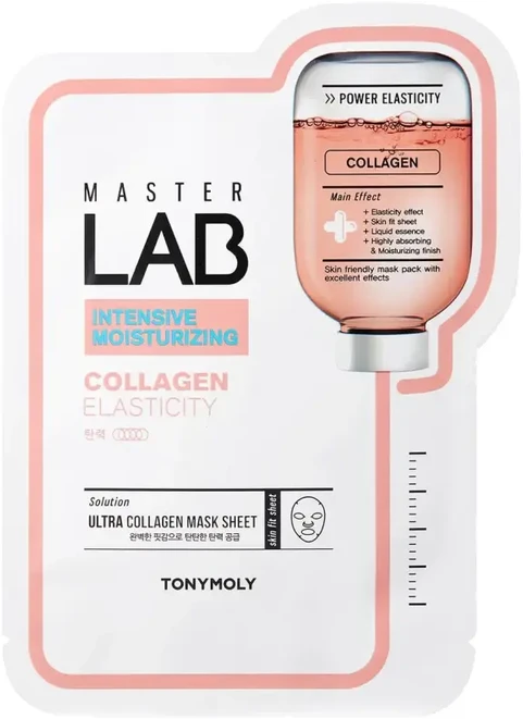 Tony Moly TonyMoly, Master Lab, Kolageno, Stangrinanti, Lakštinė Kaukė Veidui, 19 g