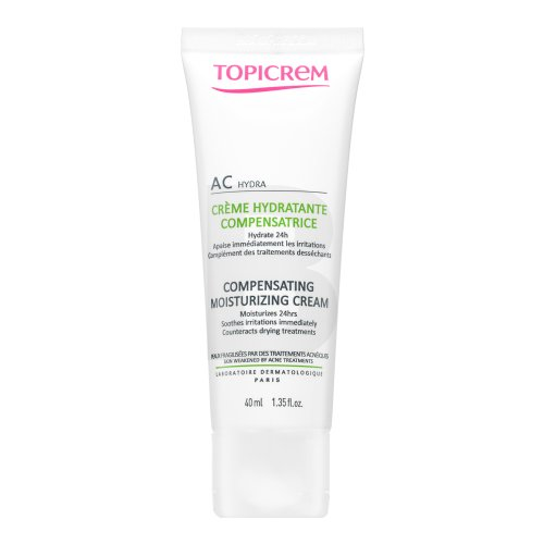 Topicrem AC Compensating Moisturizing Kreminis drėkinamasis veido kremas po aknės, 40 ml