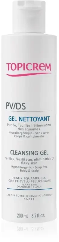 Topicrem valomasis gelis kūnui ir galvos odai PV/DS (Clean sing Gel), 200 ml