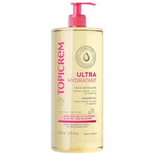 Topicrem Ultra-Hydratant Shower Oil valomasis dušo aliejus sausai ir jautriai odai, 1000 ml