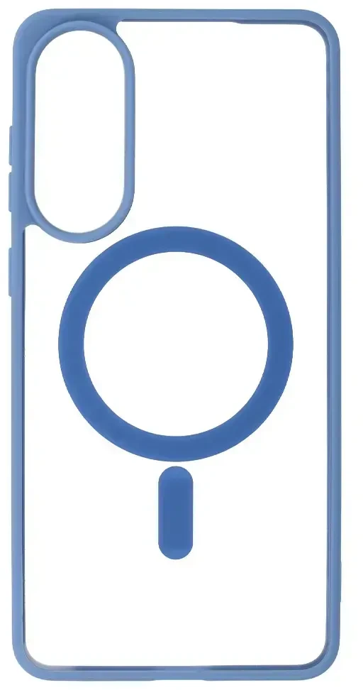 Fusion Accessories Topt Acrylic Color Magsafe Dėklas skirtas Samsung Galaxy S25 Edge light mėlynos spalvos