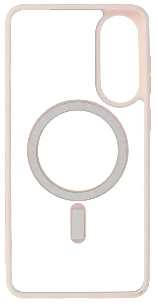 Fusion Accessories Topt Acrylic Color Magsafe Dėklas skirtas Samsung Galaxy S25 Edge light rožinės spalvos