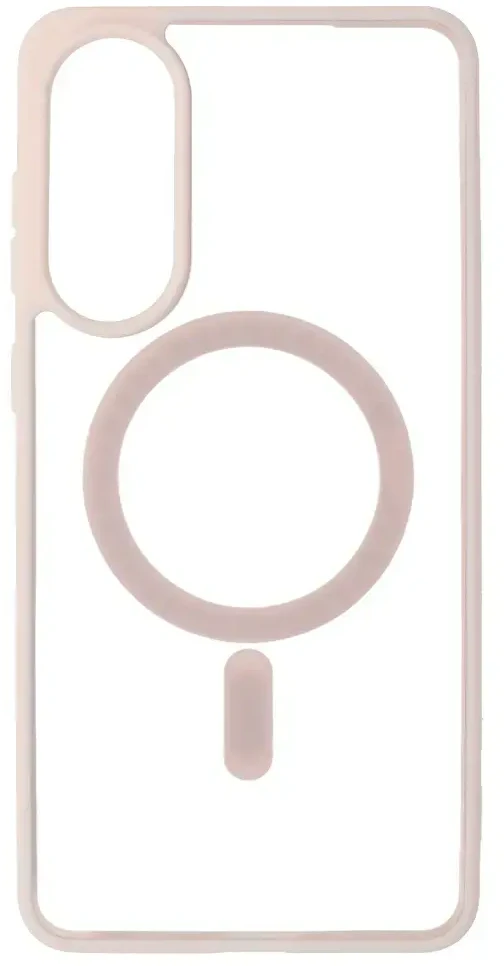 Fusion Accessories Topt Acrylic Color Magsafe Dėklas skirtas Samsung Galaxy S25 Edge light rožinės spalvos