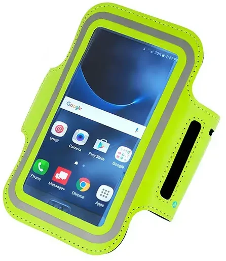 Toptel Dėklas „Topt Armband SLIM Type 1“ Apple iPhone 15 Pro Max/16 Pro Max/Samsung A15/A16/A25/A34/A55/M35/S20 FE/S24 FE/S24 Plus/S24 Ultra (6,0 colių) žalias
