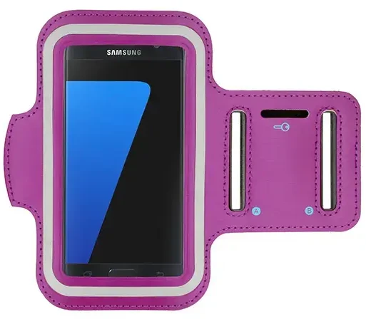 Fusion Accessories Topt Armband SLIM Type 1 dėklas skirtas iPhone 13/13Pro/14/14 Pro/15/15Pro/16/16 Pro/Samsung S21/S22/S23/S24 (5,5 inches) VIOLET