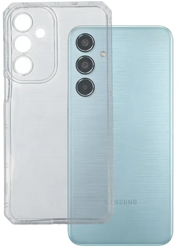Fusion Accessories Topt Armor Antishock Dėklas skirtas Samsung Galaxy M35 5G skaidrus