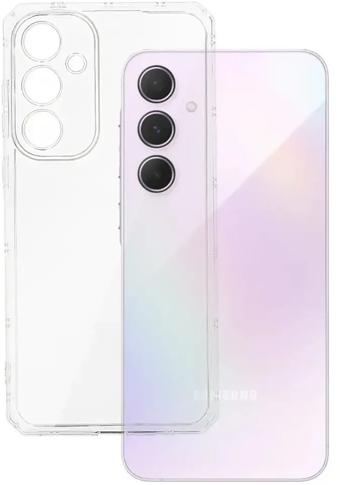 Fusion Accessories Topt Armor Antishock dėklas skirtas Samsung Galaxy A55 5G skaidrus