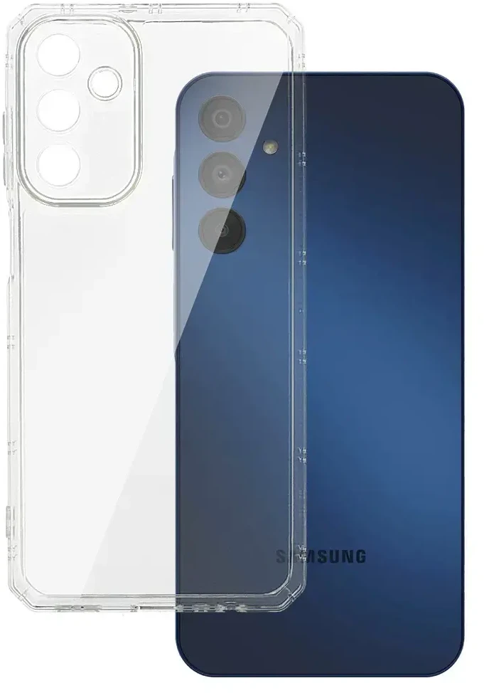 Fusion Accessories Topt Armor Antishock dėklas skirtas Samsung Galaxy A15 4G/5G skaidrus