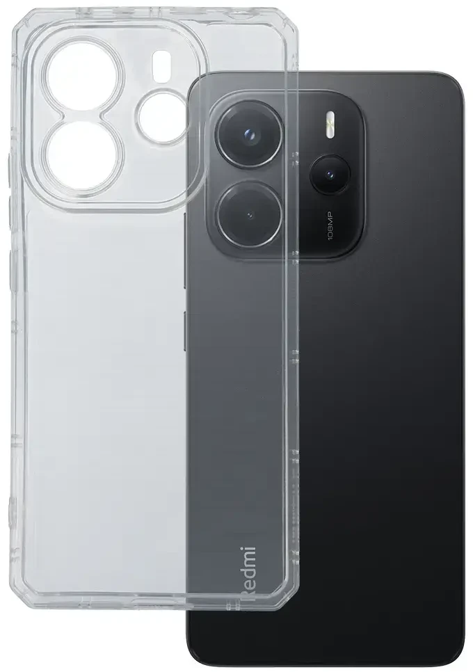 Fusion Accessories Topt Armor Antishock Dėklas skirtas Xiaomi Redmi Note 14 5G skaidrus