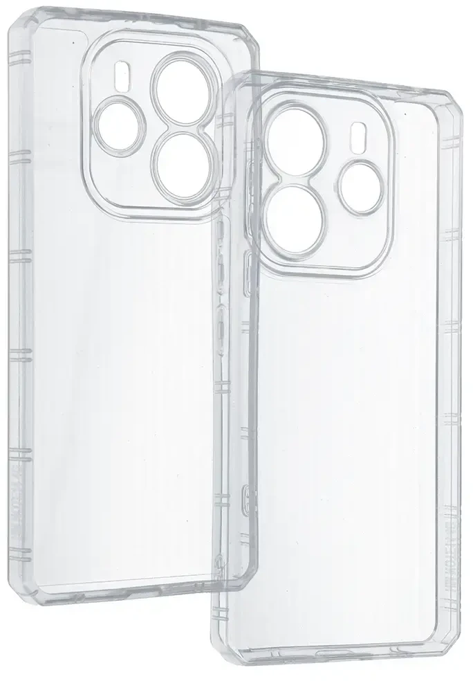 Fusion Accessories Topt Armor Antishock Dėklas skirtas Xiaomi Redmi Note 14 5G skaidrus