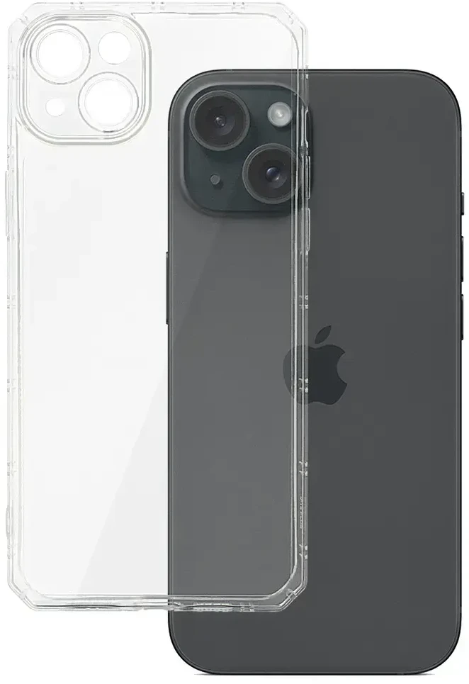 Toptel Topt Armor Antishock dėklas skirtas Apple iPhone 15 skaidrus