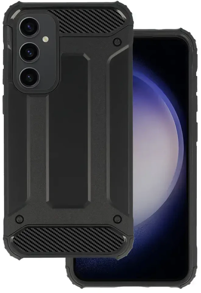 Fusion Accessories Topt Armor Carbon Dėklas skirtas Samsung Galaxy S23 FE juodos spalvos