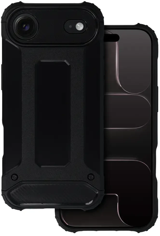 Fusion Accessories Topt Armor Carbon dėklas skirtas Apple iPhone 17 Air juodos spalvos