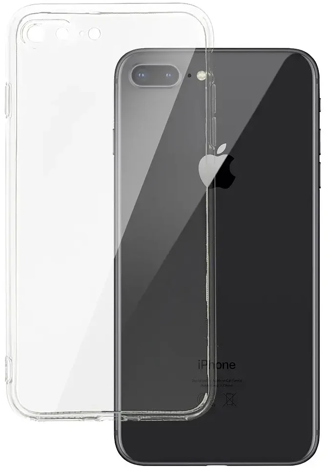 Dėklas Fusion Accessories Topt Galinis dangtelis 2 mm idealiai tinkantis Apple iPhone 7 Plus / 8 Plus (5,5″) skaidrus