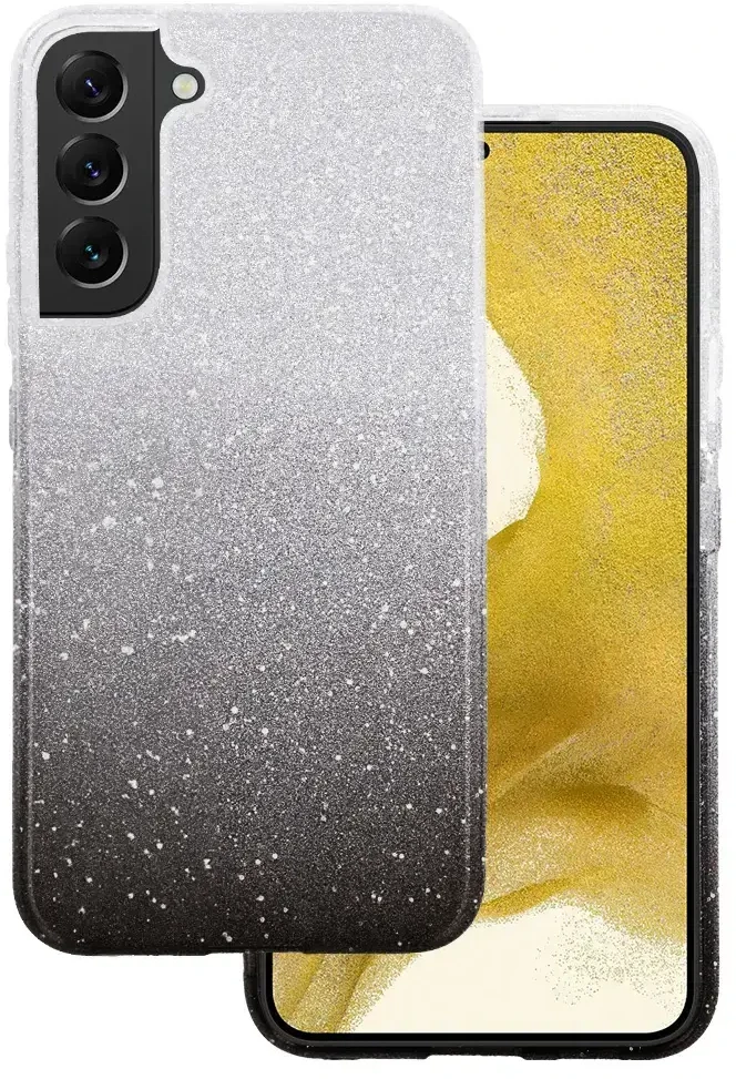 Toptel Topt Back dėklas BLING skirtas Samsung Galaxy S22 Plus juodos spalvos