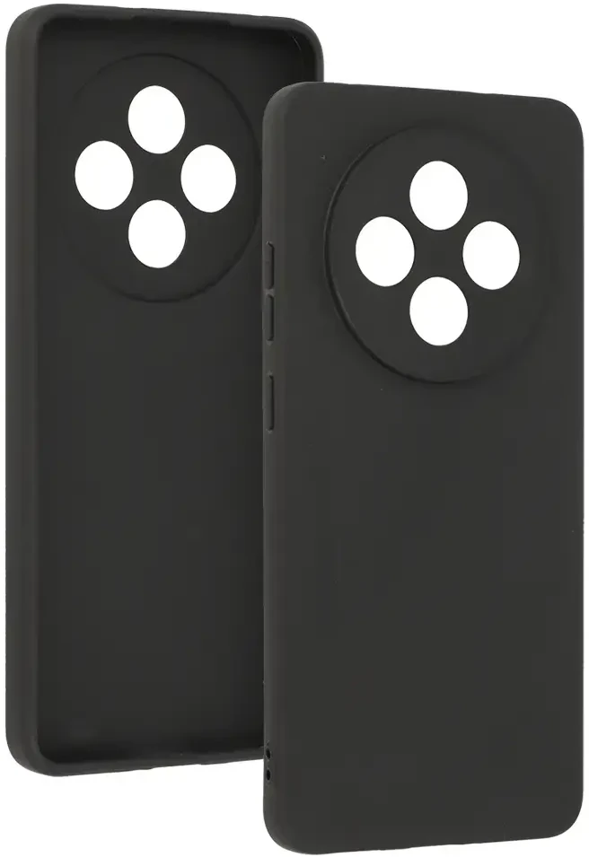 Fusion Accessories Topt Back Dėklas Matinis skirtas Oppo Reno 12F 5G juodos spalvos