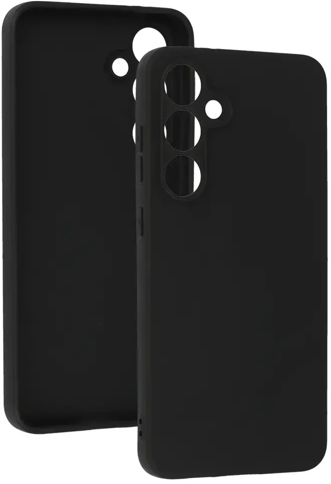 Dėklas Fusion Accessories Topt Galinis dangtelis Matinis skirtas Samsung Galaxy S24 FE juodos spalvos