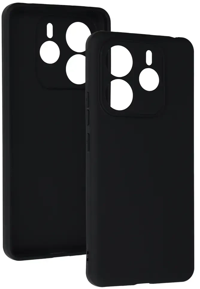 Fusion Accessories Topt Back Matinis XIAOMI REDMI NOTE 14 5G dėklas telefonui juodos spalvos