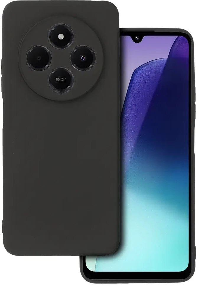 Toptel Topt Back Dėklas Matinis skirtas Xiaomi Redmi 14C juodos spalvos