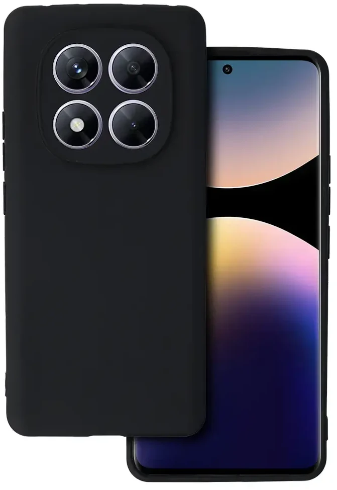 Fusion Accessories Topt Back Matinis XIAOMI REDMI NOTE 14 PRO 5G dėklas telefonui juodos spalvos