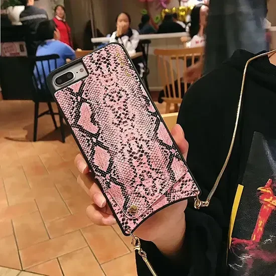 Dėklas Toptel Topt Krepšys telefonui – SNAKE Leather – Apple iPhone XS Max pilkos spalvos