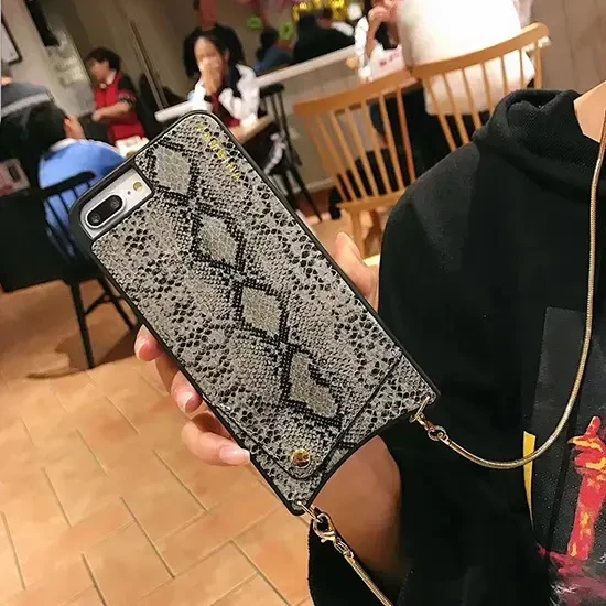 Dėklas Toptel Topt Krepšys telefonui – SNAKE Leather – Apple iPhone XS Max pilkos spalvos