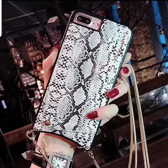 Dėklas Toptel Topt Krepšys telefonui – SNAKE Leather – Apple iPhone XS Max pilkos spalvos
