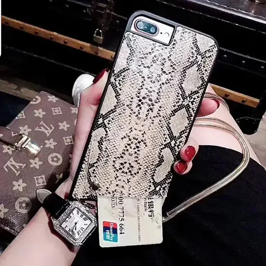 Dėklas Toptel Topt Krepšys telefonui – SNAKE Leather – Apple iPhone XS Max pilkos spalvos