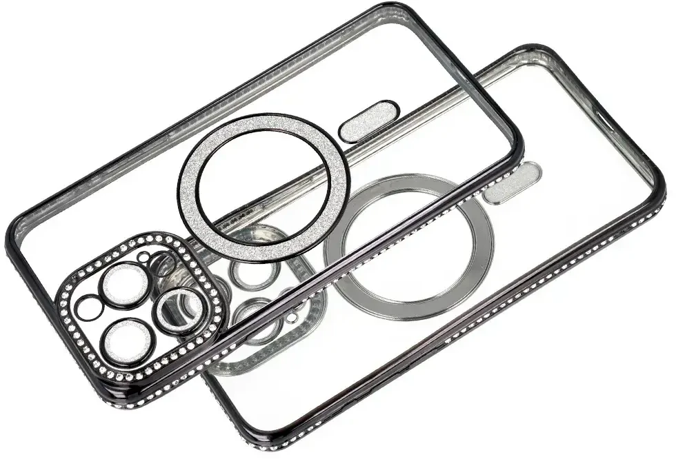 Fusion Accessories Topt Bling Magsafe Dėklas skirtas Samsung Galaxy A56 5G violetnės spalvos