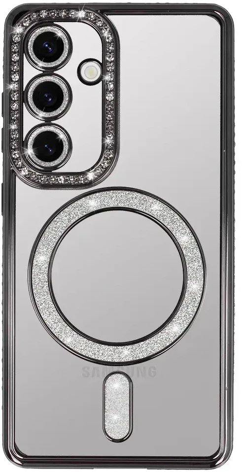 Fusion Accessories Topt Bling Magsafe Dėklas skirtas Samsung Galaxy A26 5G juodos spalvos