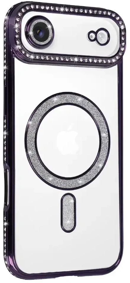 Fusion Accessories Topt Bling Magsafe Dėklas skirtas Apple iPhone 17 Air violetinės spalvos