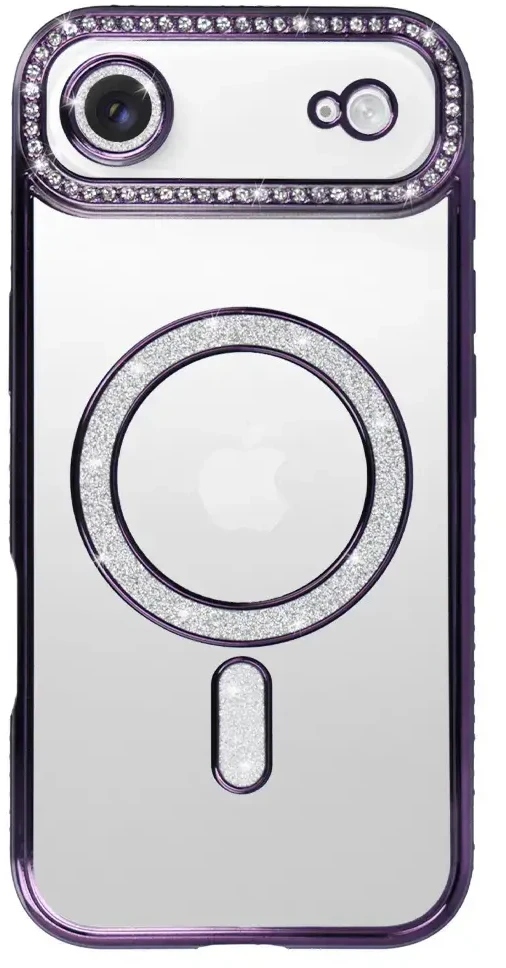 Fusion Accessories Topt Bling Magsafe Dėklas skirtas Apple iPhone 17 Air violetinės spalvos