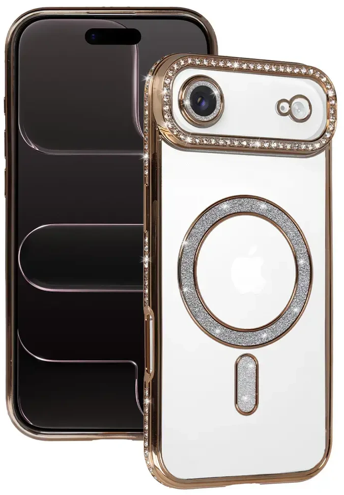 Toptel Topt Bling Magsafe Dėklas skirtas Apple iPhone 17 Air aukso spalvos