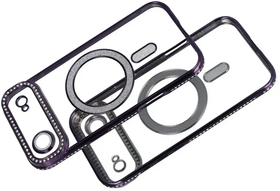Fusion Accessories Topt Bling Magsafe Dėklas skirtas Apple iPhone 17 Air violetinės spalvos