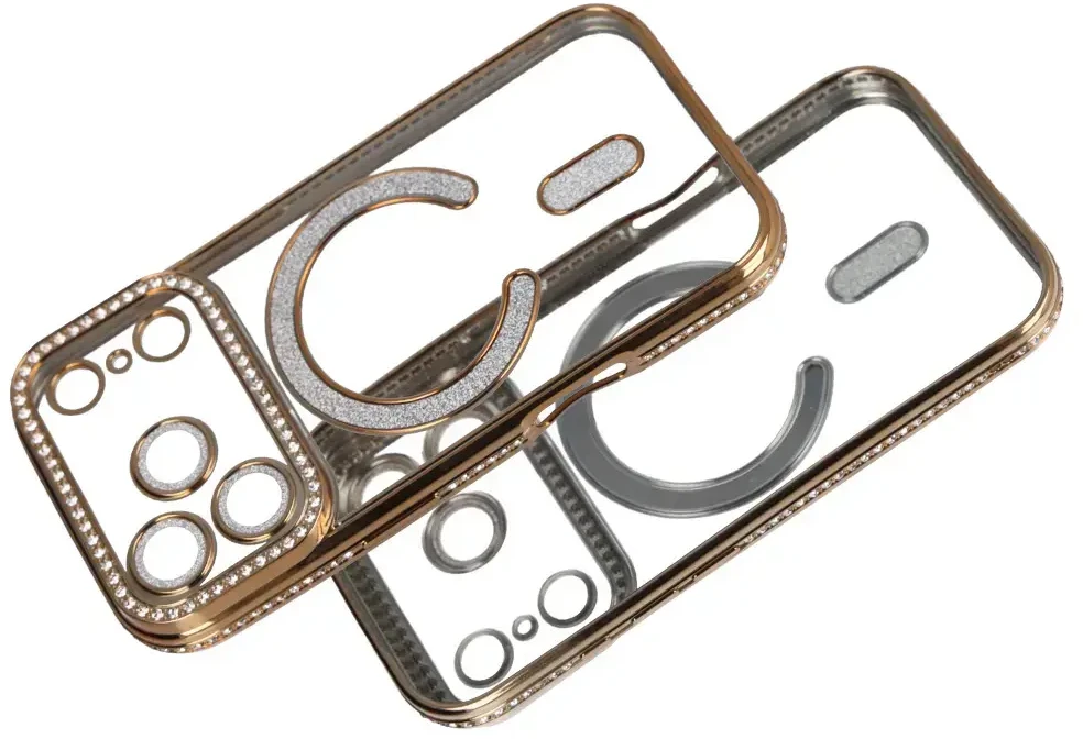 Toptel Topt Bling Magsafe Dėklas skirtas Apple iPhone 17 Pro Max aukso spalvos