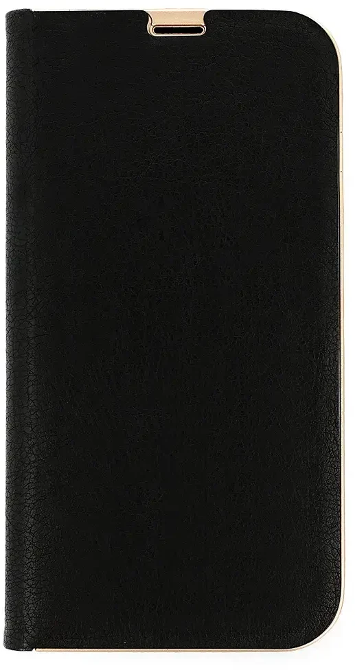 Fusion Accessories Topt Book dėklas su rėmeliu skirtas Huawei P8 Lite 2017/P9 Lite 2017 juodos spalvos