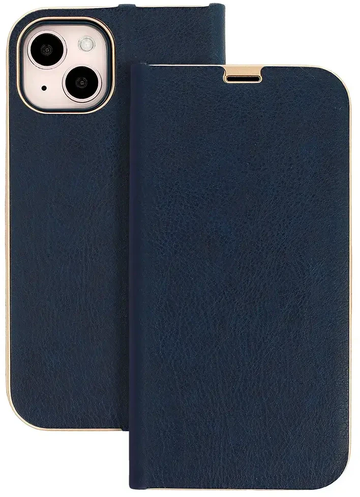 Fusion Accessories Topt Book dėklas su rėmeliu skirtas Samsung Galaxy J7 2017 mėlynos spalvos