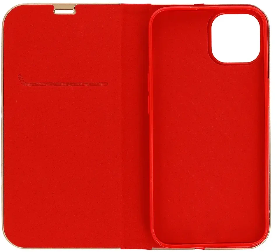 Fusion Accessories Topt Book dėklas su rėmeliu skirtas Xiaomi Redmi 9T raudonos spalvos