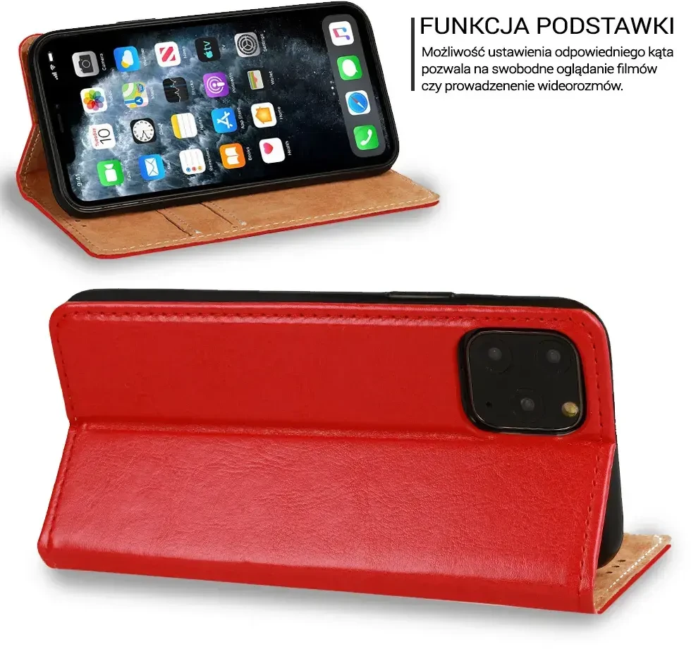 Fusion Accessories Topt Book Special dėklas skirtas Samsung Galaxy A05 raudonos spalvos