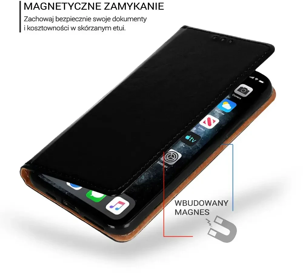Fusion Accessories Topt Dėklas BOOK SPECIAL skirtas SAMSUNG GALAXY A36 5G juodos spalvos