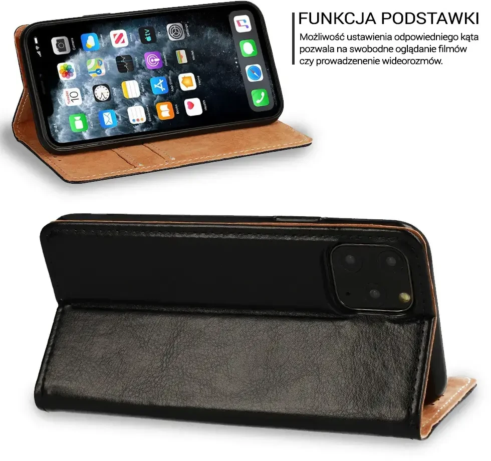 Fusion Accessories Topt Book Special dėklas skirtas Xiaomi 14 Ultra juodos spalvos