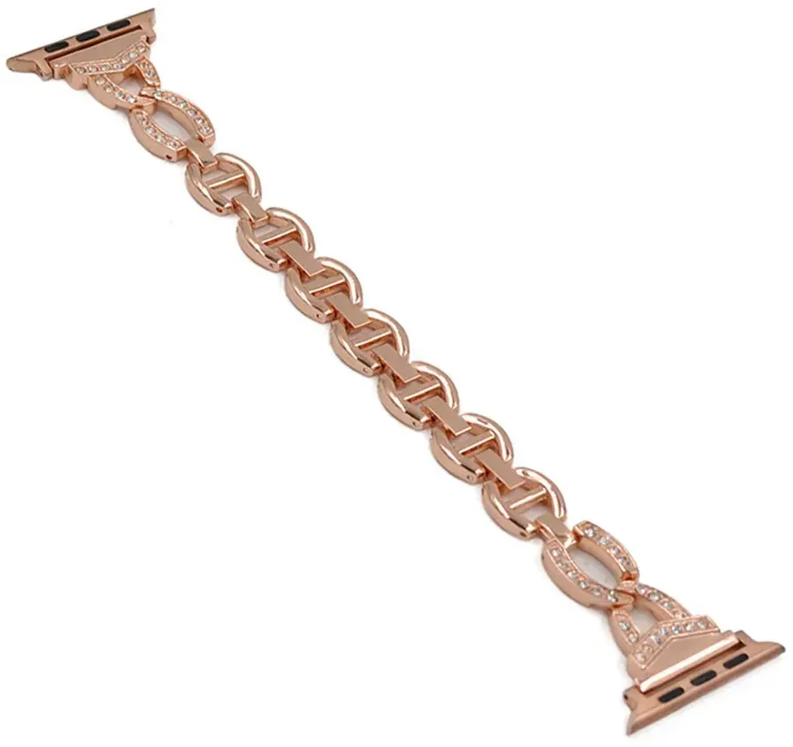 Dirželis-apyrankė skirta Apple Watch laikrodžiams, Rožinio aukso spalvos