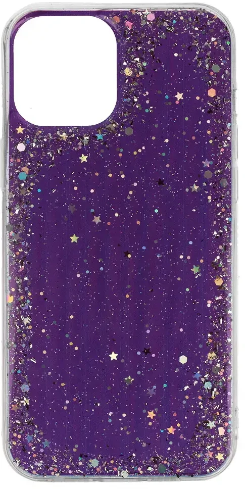Fusion Accessories Topt Brilliant skaidrus dėklas skirtas Apple iPhone 12 Pro Max violetinės spalvos